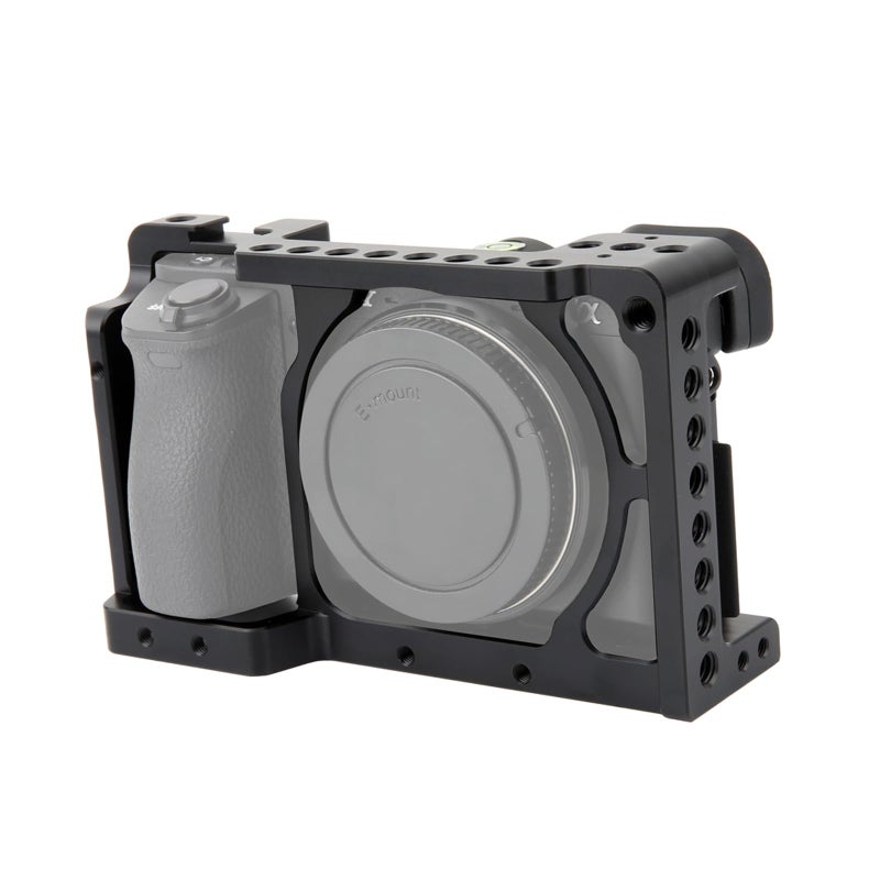 NICEYRIG Camera Cage for Sony A6300 A6400 A6100 A6000 with 1/4 Thread and Cold Shoe - 083 - Image 1